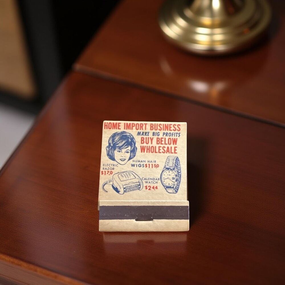 Vintage “Home Import Business” Unstruck Matchbook